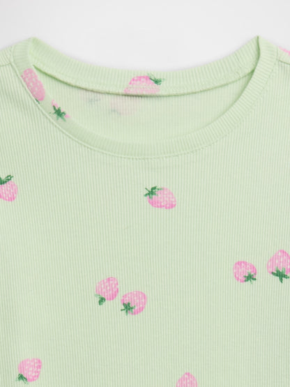 Açık Yeşil Ribana T-shirt