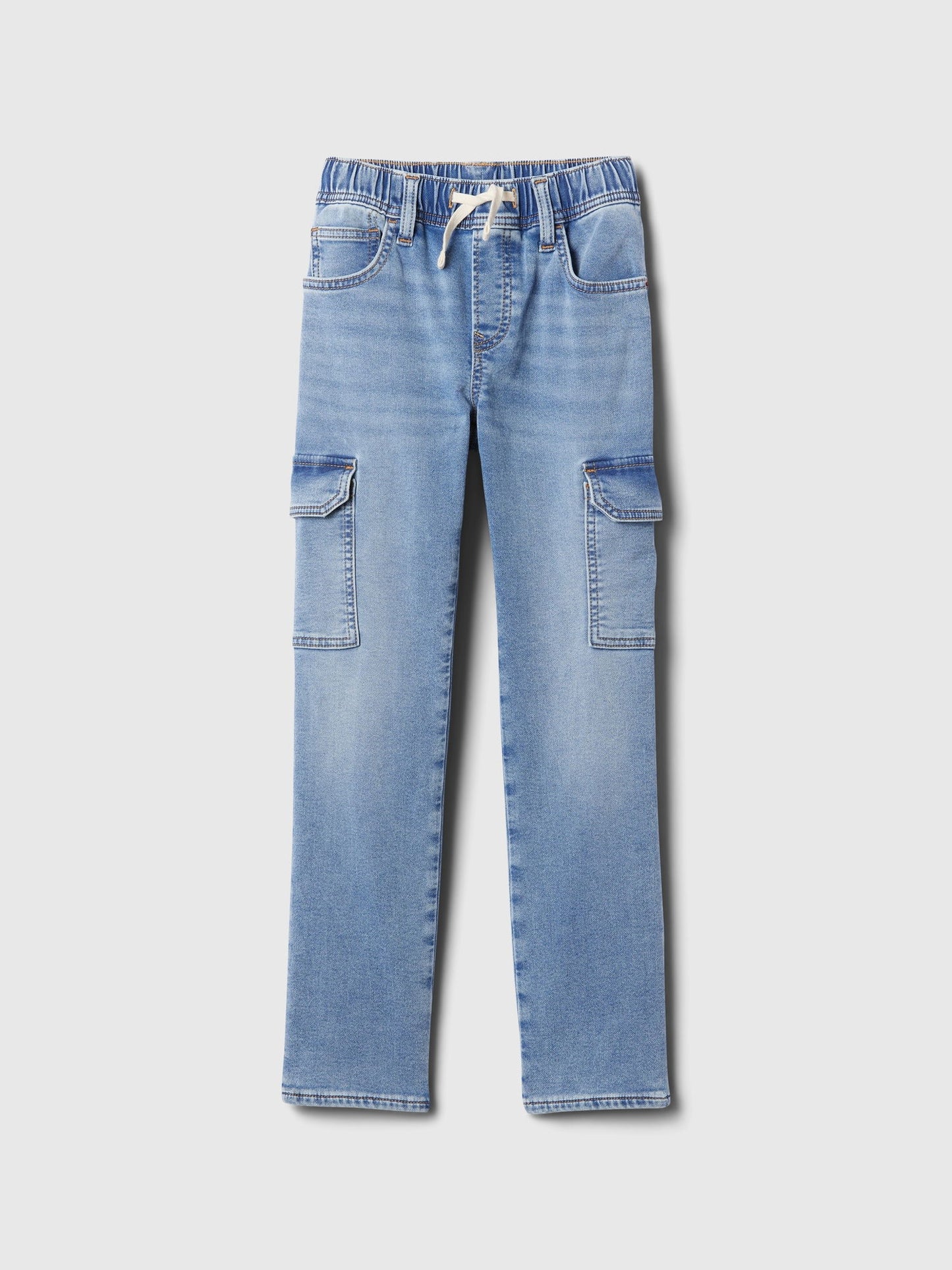 Açık Mavi Supersoft Original Straight Kargo Pull-on Jean Pantolon