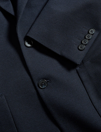 Tailored Fit Jersey Dokulu Blazer Ceket