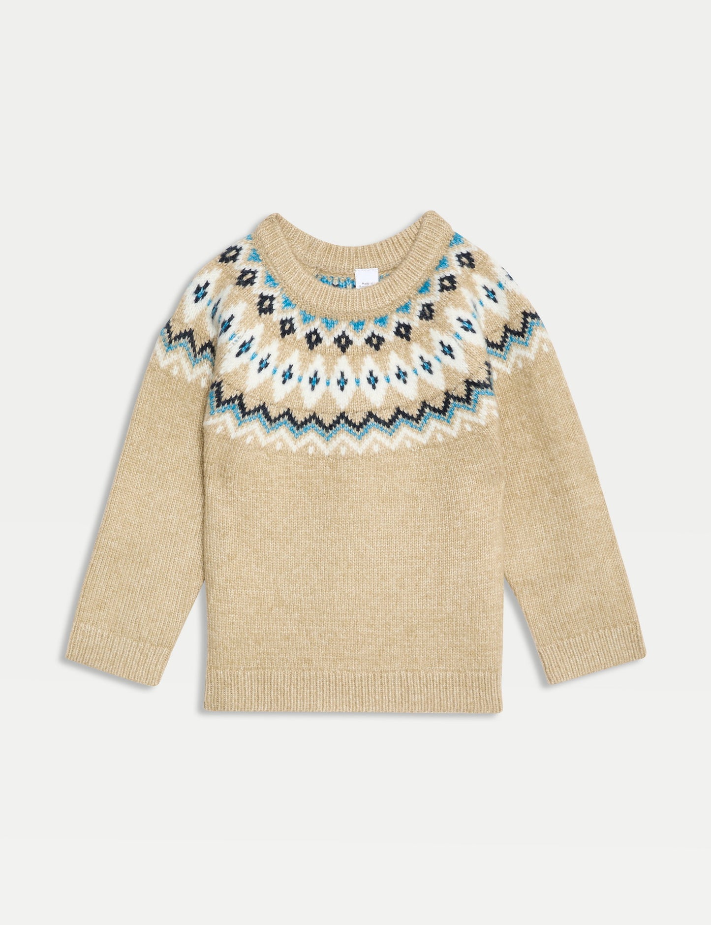 Fair Isle Desenli Örme Kazak (0-3 Yaş)