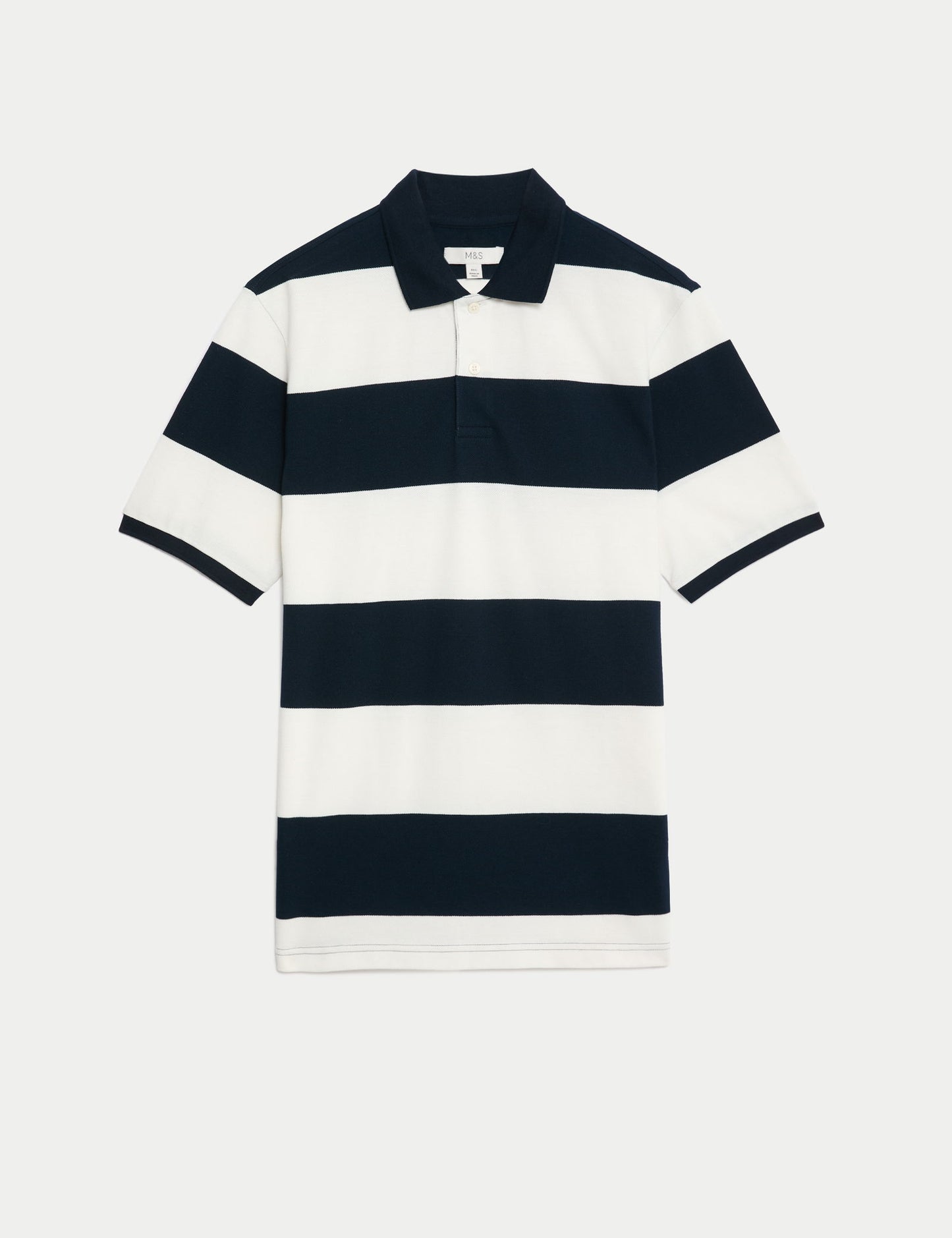 Saf Pamuklu Kısa Kollu Polo Yaka T-shirt