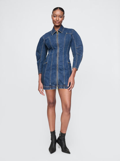 Mavi Gap × Cult Gaia Barrel Denim Mini Elbise
