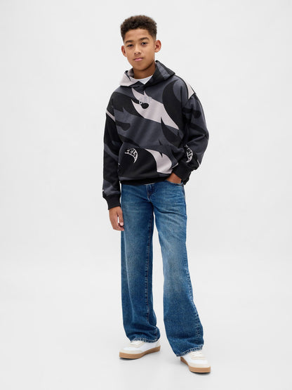 Gri Relaxed Gap Logo Kapüşonlu Sweatshirt