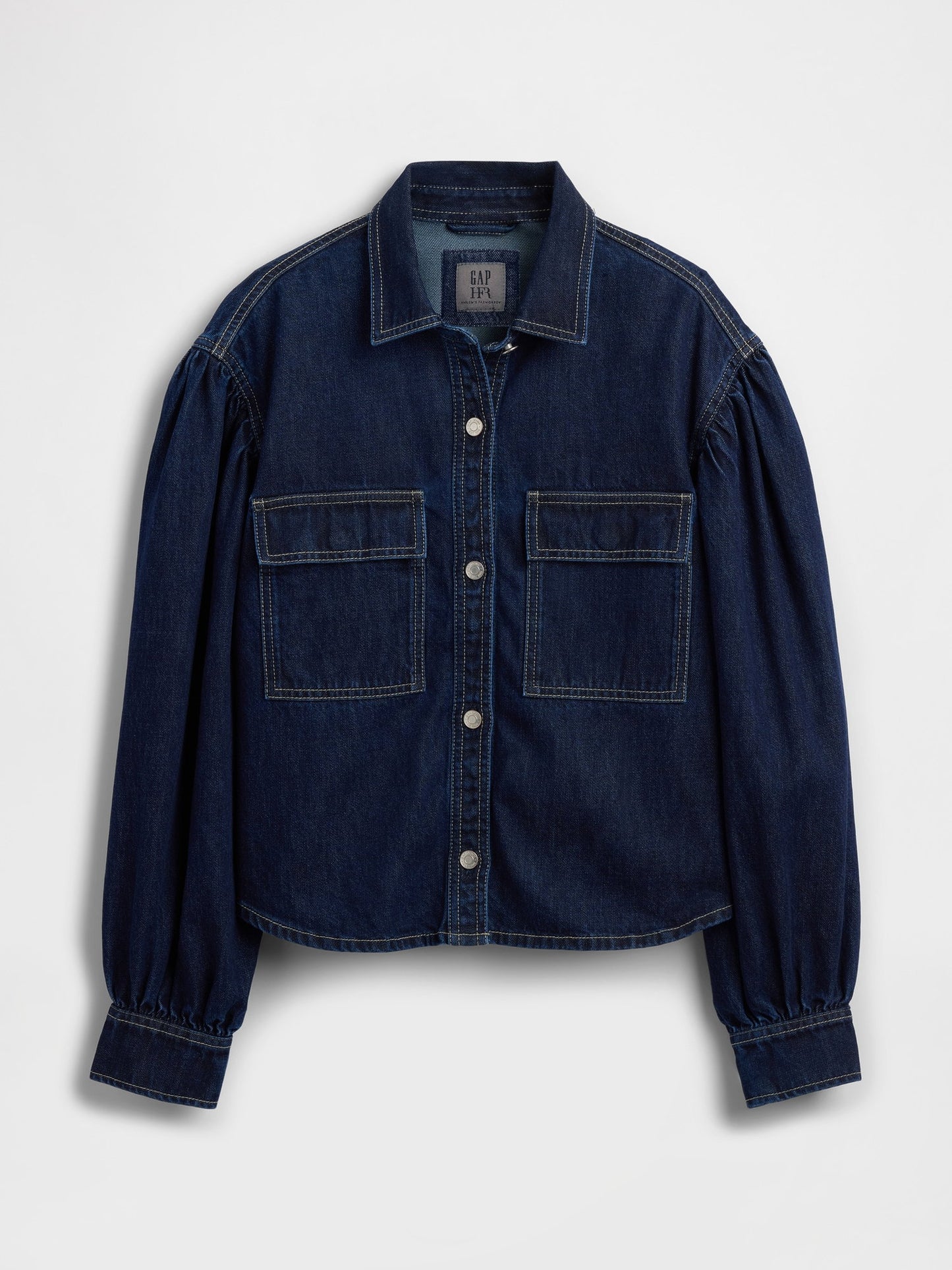 Koyu Mavi Gap × Hfr Balon Kol Denim Gömlek By Latouché