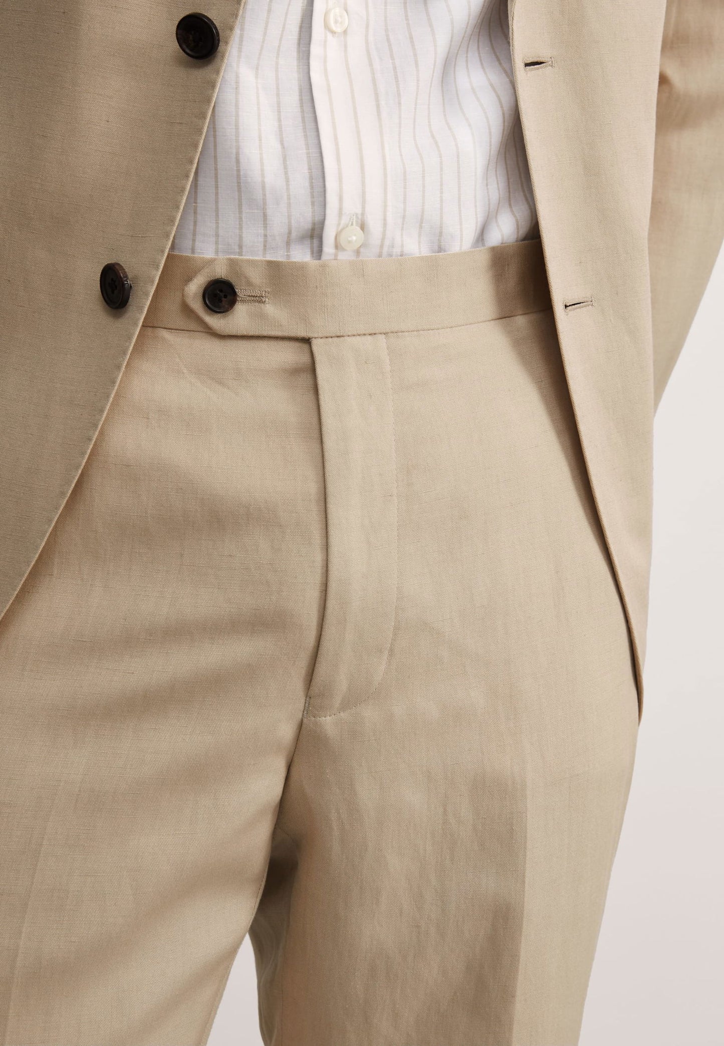 Tailored Fit Keten Ipek Pantolon