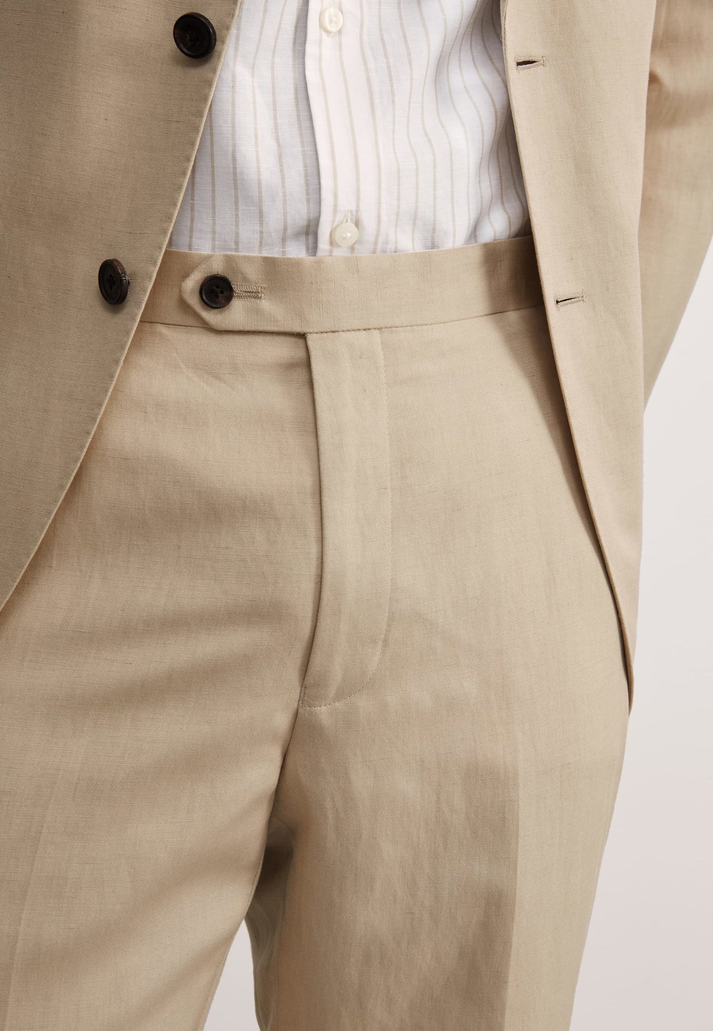 Tailored Fit Keten Ipek Pantolon