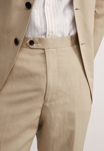 Tailored Fit Keten Ipek Pantolon