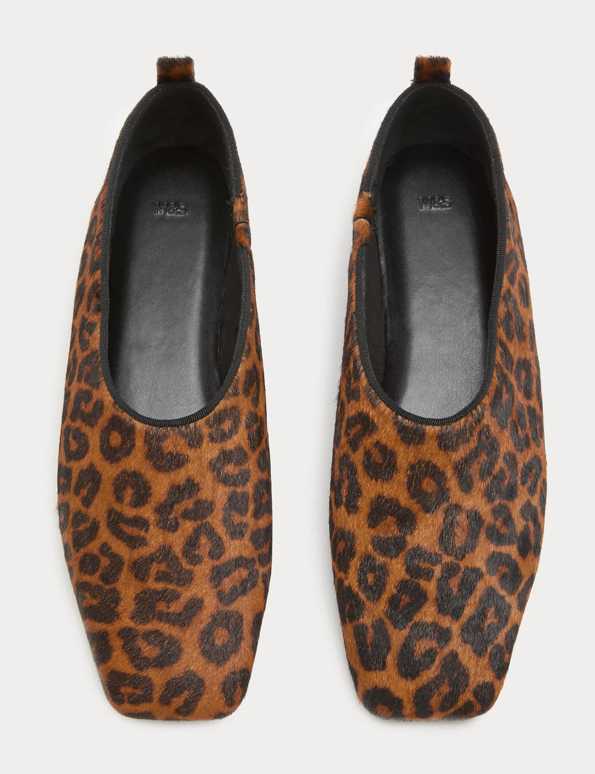 Leopar Desenli Balerin Ayakkabısı