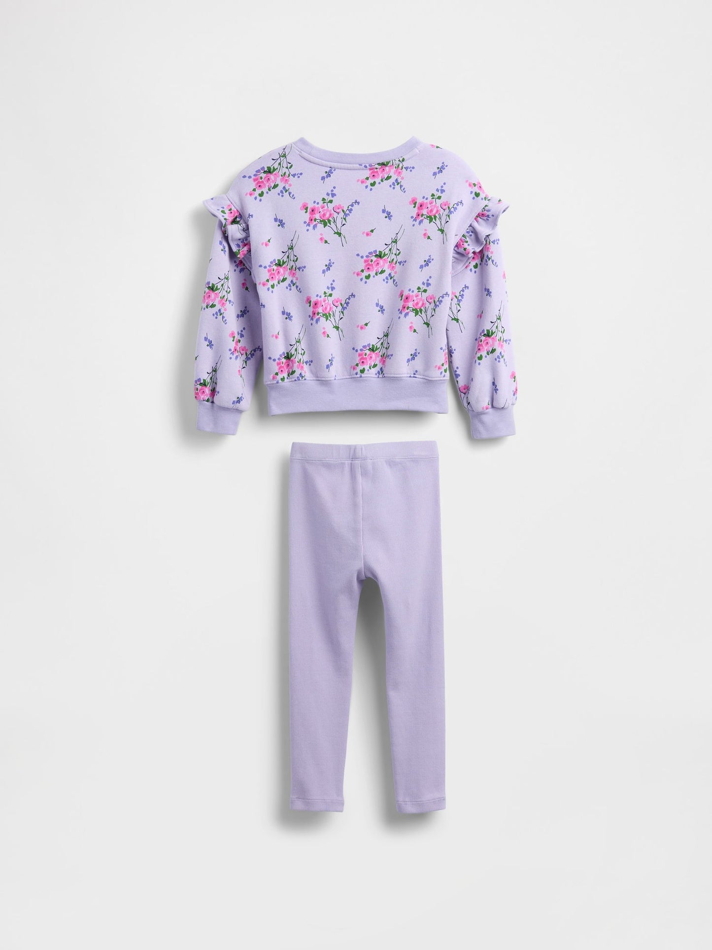 Açık Lila Sweatshirt & Legging Tayt Set