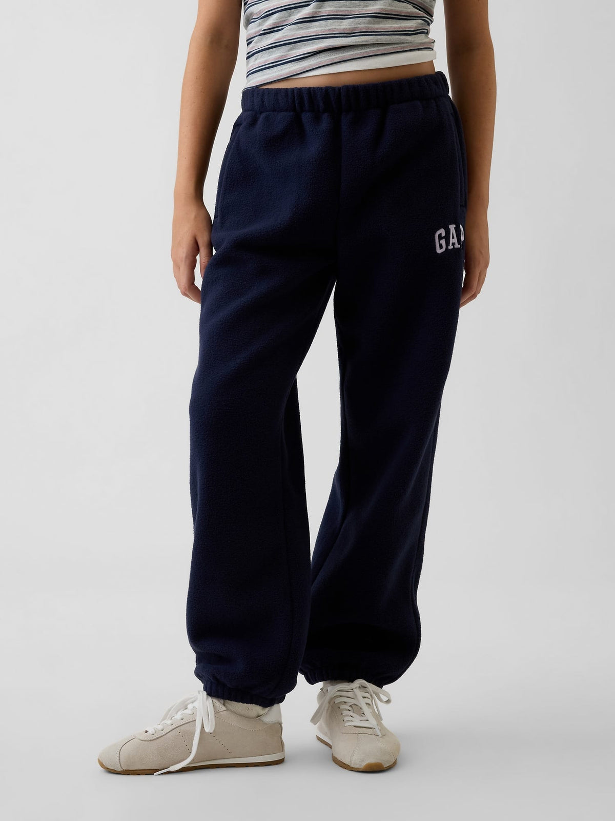 Pembe Relaxed Logo Jogger Eşofman Altı