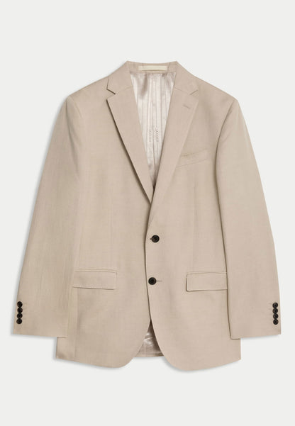 Tailored Fit Keten Ipek Ceket