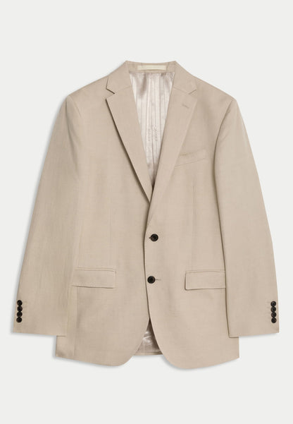 Tailored Fit Keten Ipek Ceket