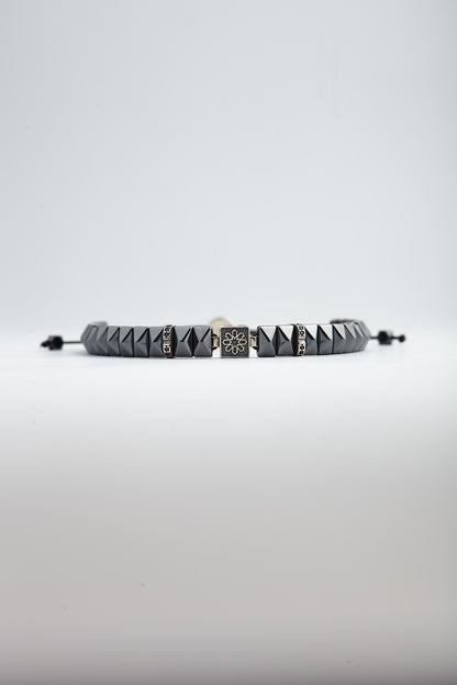 Selçuklu Yıldızı 18 Ayar Beyaz Altın Kaplama Gümüş Bileklik 07273519999