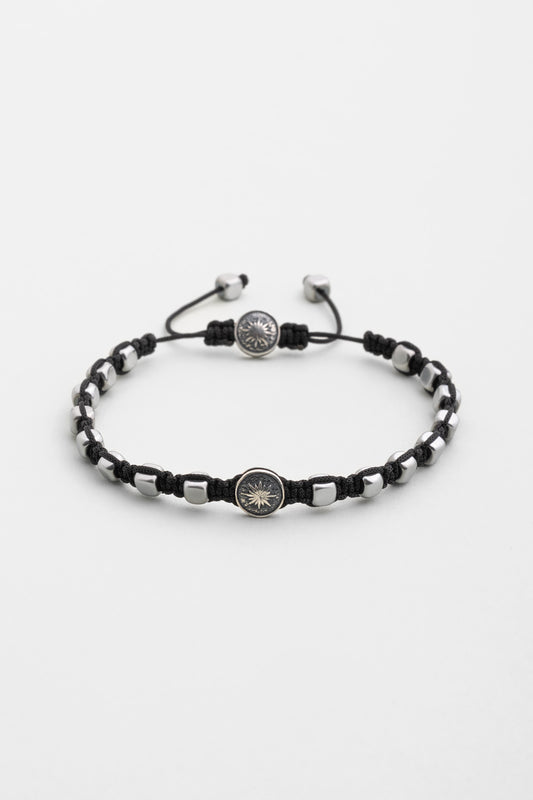 Kutup Yıldızı Figürlü 18 Ayar Rodyum Kaplama Gümüş Bileklik 07273609999