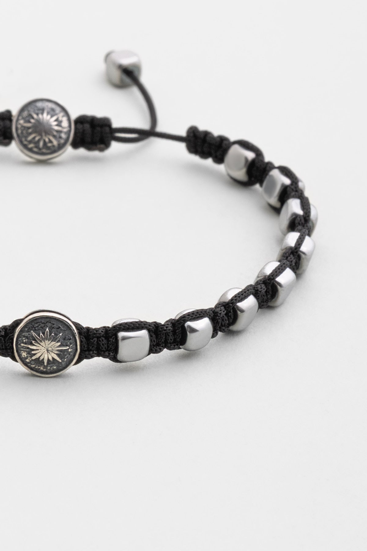 Kutup Yıldızı Figürlü 18 Ayar Rodyum Kaplama Gümüş Bileklik 07273609999