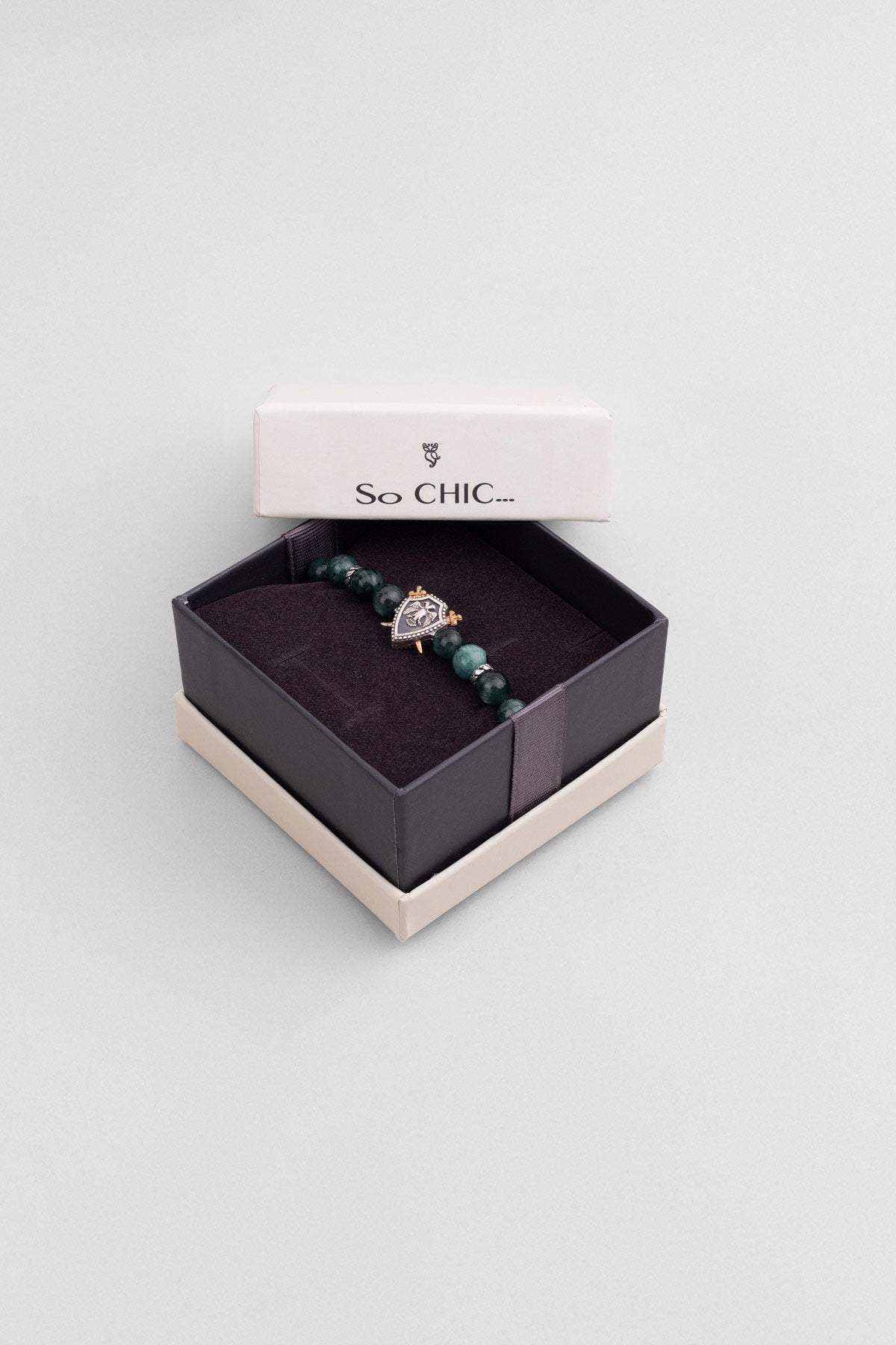 Selçuklu Kartalı Yeşil Akik Taşlı Cilalı Gümüş Erkek Bileklik 07273670499