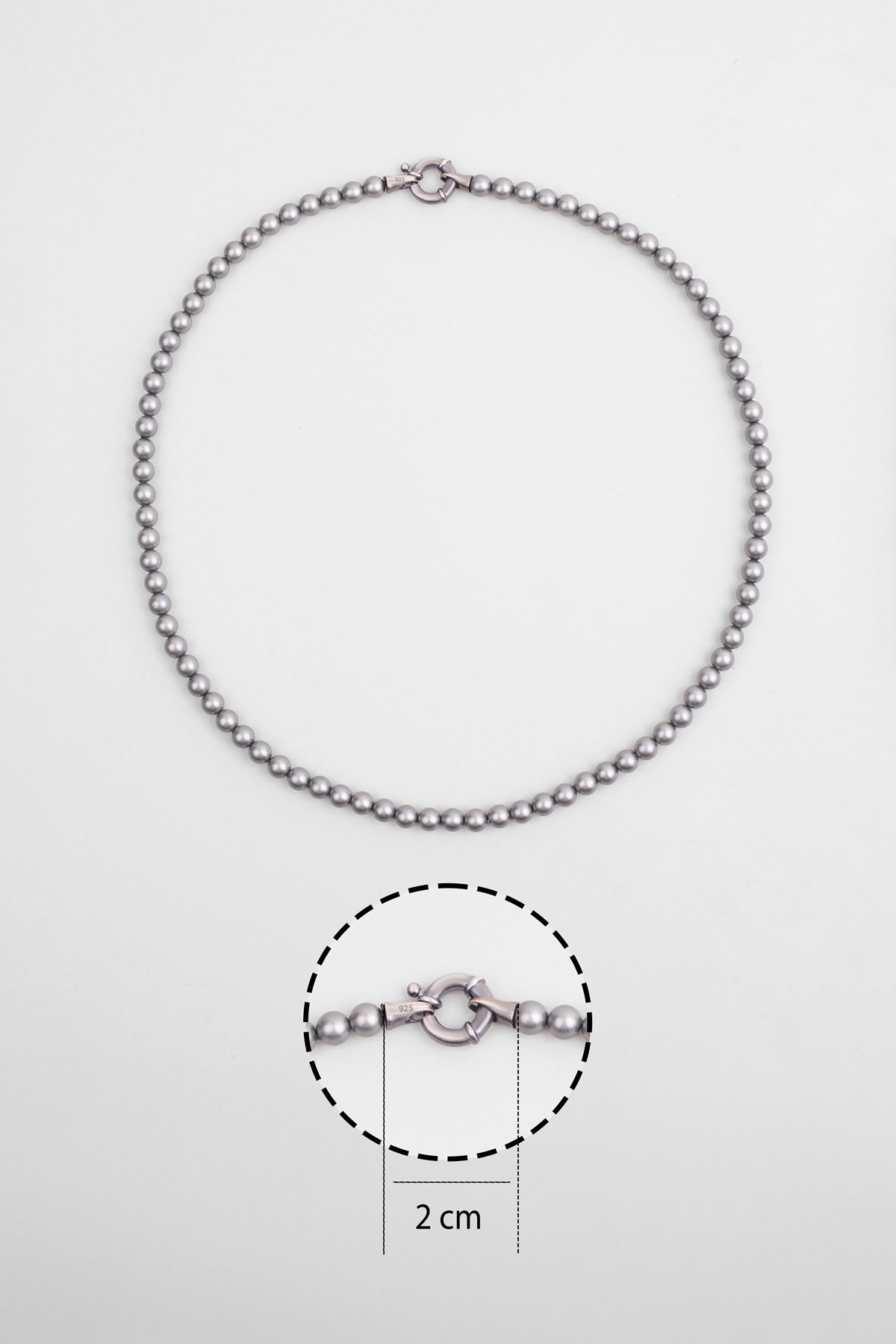 Inci Taşlı 50 Cm Gümüş Erkek Kolye 07273696099