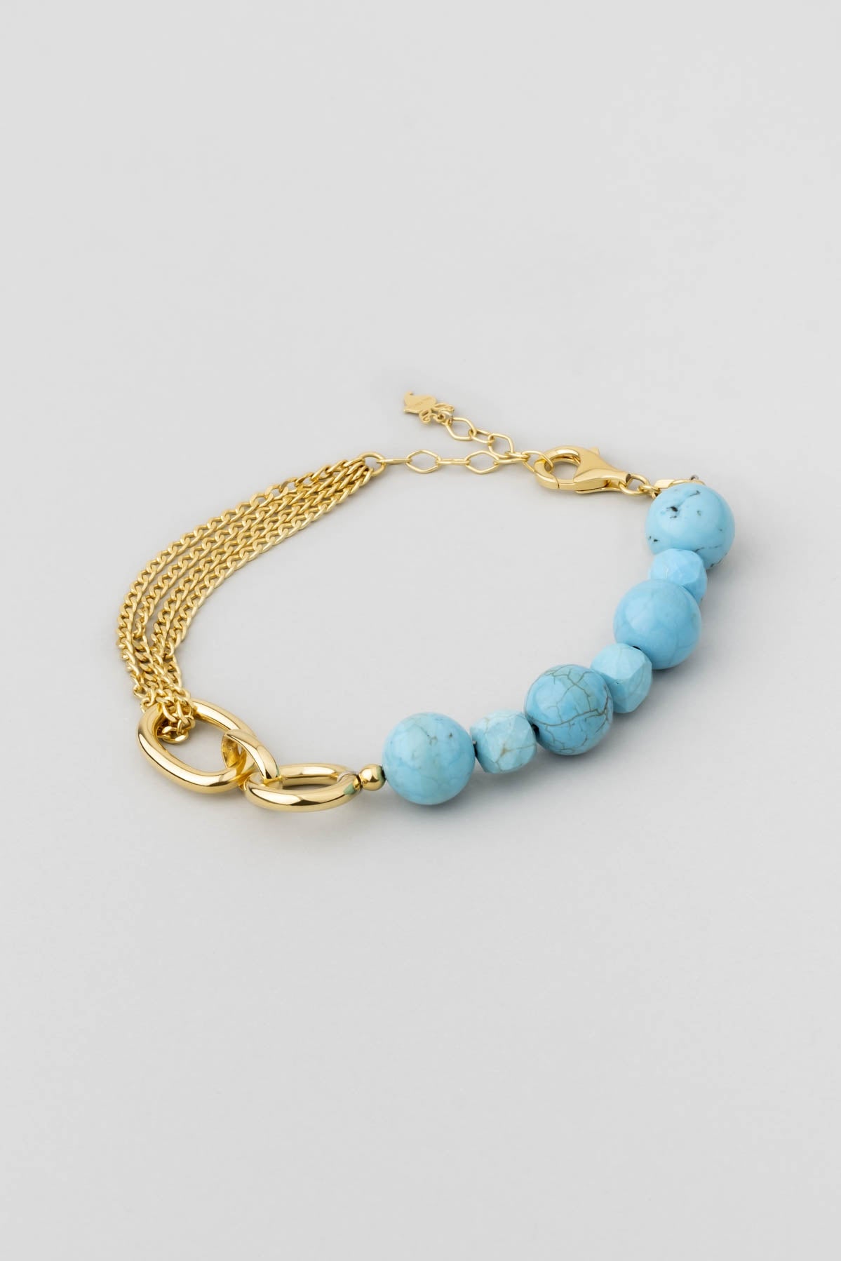 Mistik Yolculuk 18 Ayar Sarı Altın Kaplama 21 Cm Gümüş Bileklik 07293381644