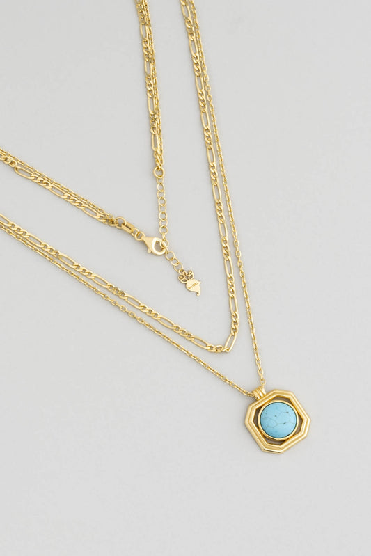 Mistik Kapı 18 Ayar Sarı Altın Kaplama Gümüş Kolye 07293401644