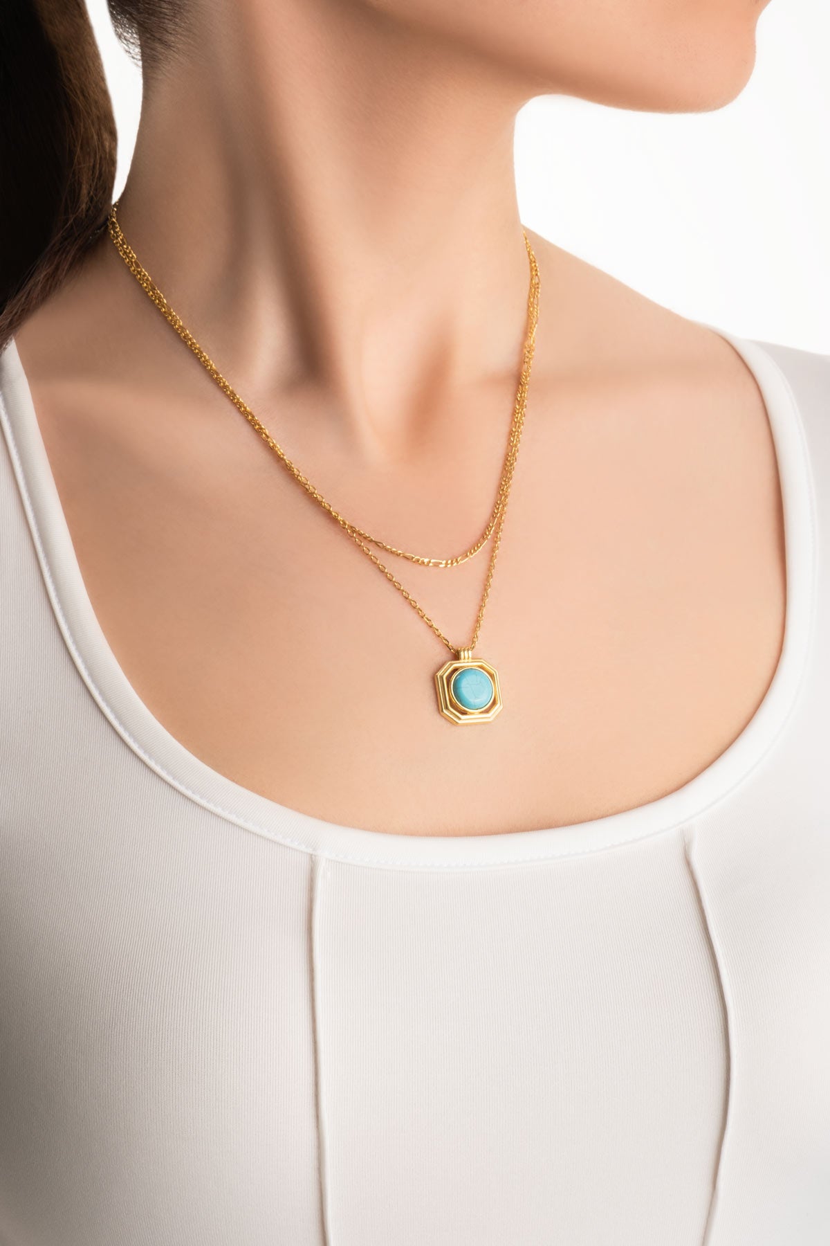 Mistik Kapı 18 Ayar Sarı Altın Kaplama Gümüş Kolye 07293401644