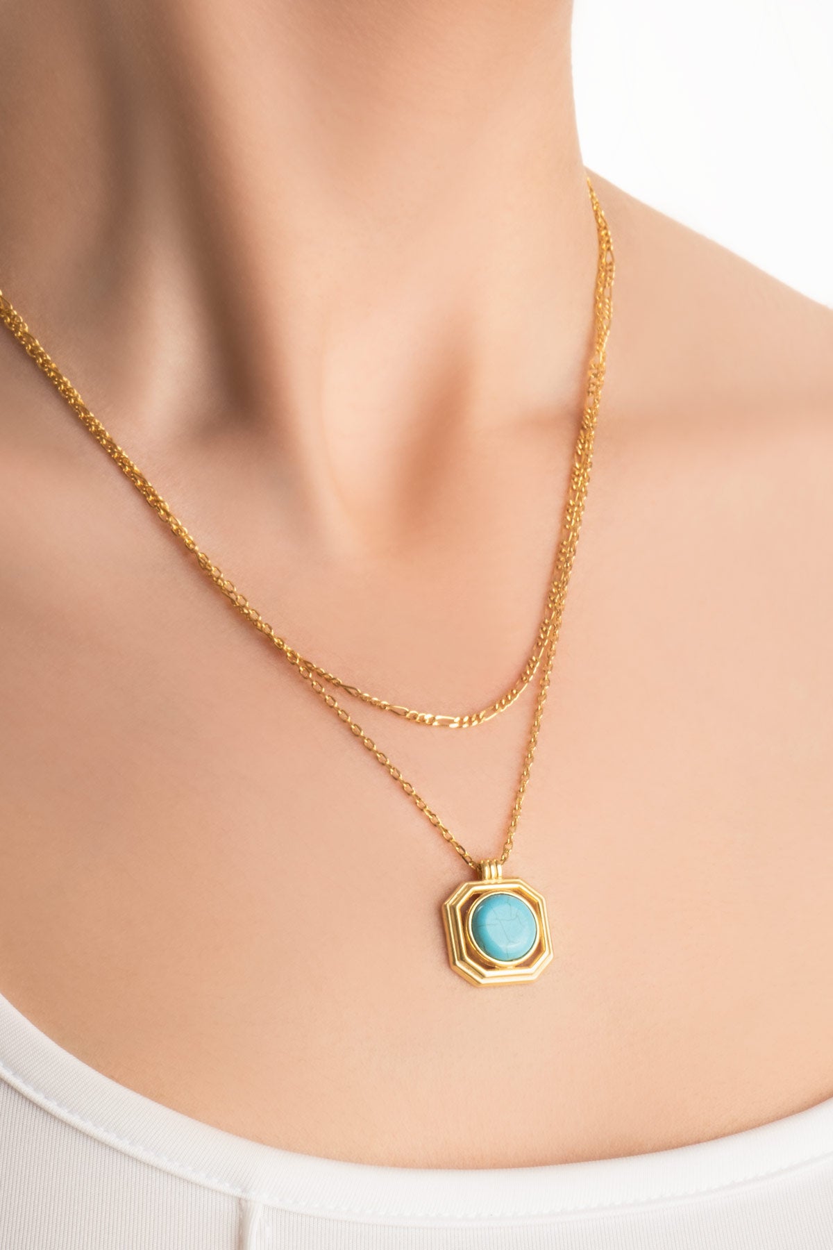 Mistik Kapı 18 Ayar Sarı Altın Kaplama Gümüş Kolye 07293401644