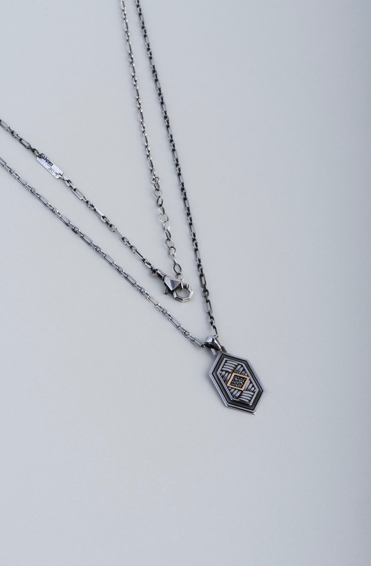 Ejderha Gözü 14 Ayar Altın Erkek Gümüş Kolye 07295059999