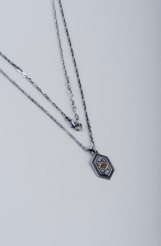 Ejderha Gözü 14 Ayar Altın Erkek Gümüş Kolye 07295059999