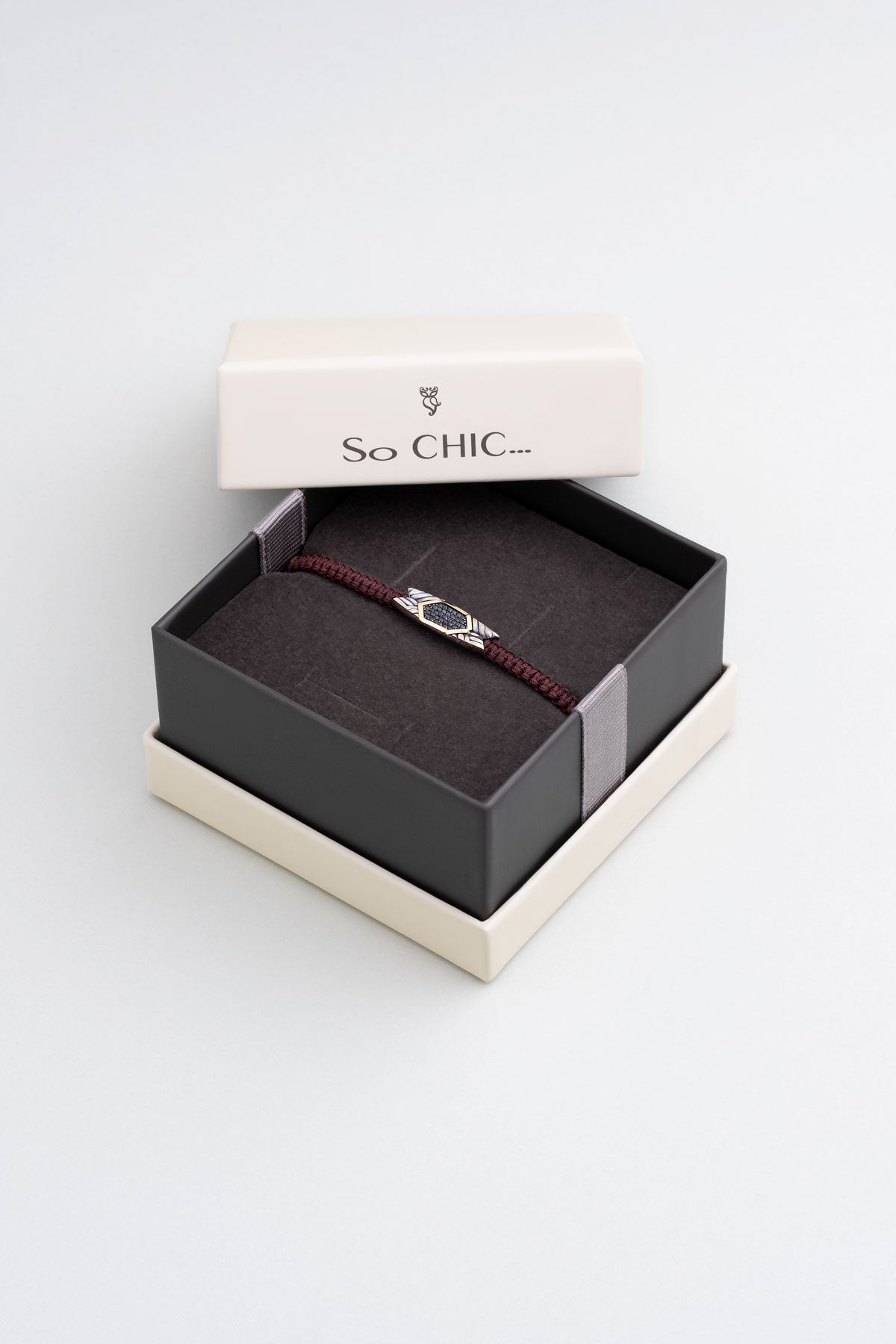 Kahverengi Ipli 14 Ayar Altın Erkek Gümüş Ipli Bileklik 07295101199