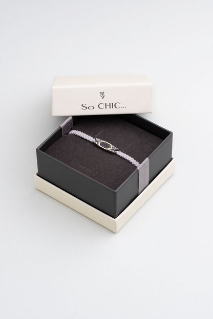 Gri Ipli 14 Ayar Altın Erkek Gümüş Ipli Bileklik 07295109099