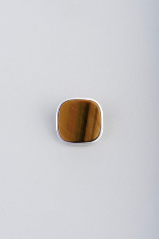 Modify Koleksiyonu Kaplan Gözü Taşlı Gümüş Yüzük Parçası 07296019299