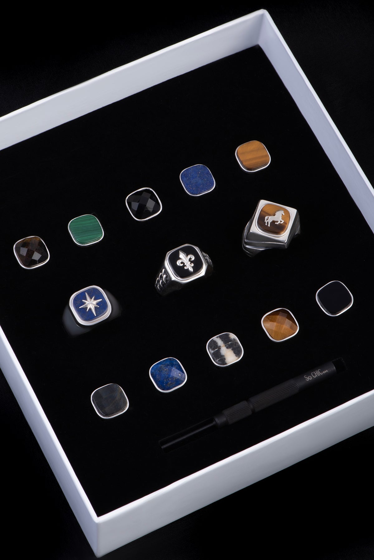 Modify Koleksiyonu Lapis Taşlı Gümüş Yüzük Parçası 07296046799