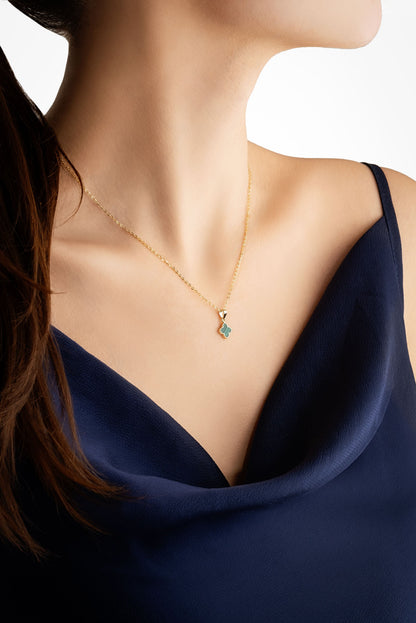 Clow 18 Ayar Sarı Altın Kaplama 43 Cm Gümüş Minimal Kolye 07299280444