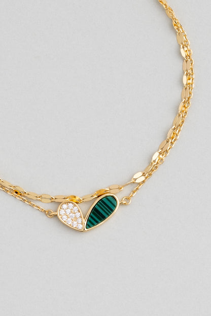 Lucky 18 Ayar Sarı Altın Kaplama 19 Cm Gümüş Bileklik 07299600444