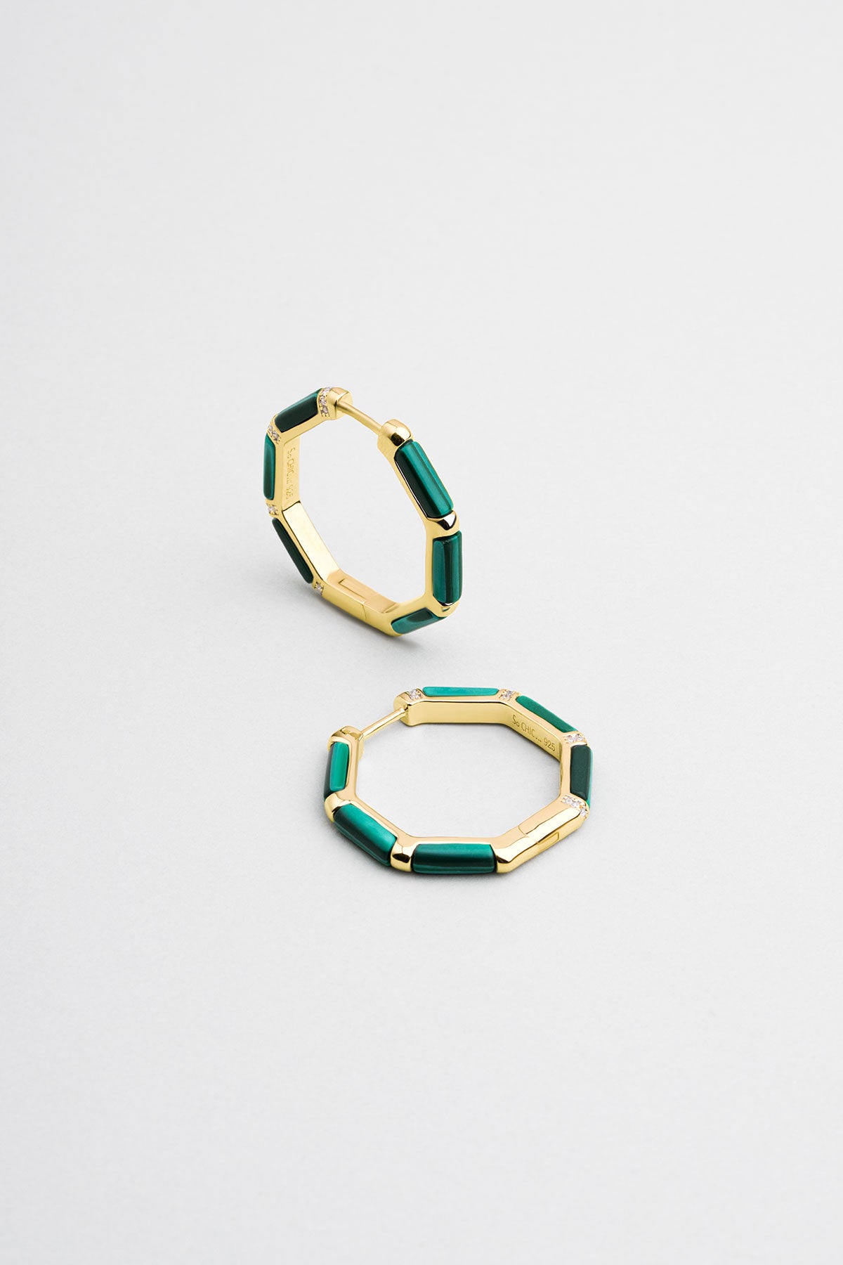 Klasik 18 Ayar Sarı Altın Kaplama Gümüş Halka Küpe 07299870444