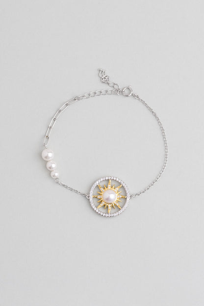 Mirasın Incisi 18 Ayar Beyaz Altın Kaplama 20 Cm Gümüş Bileklik 07301256299