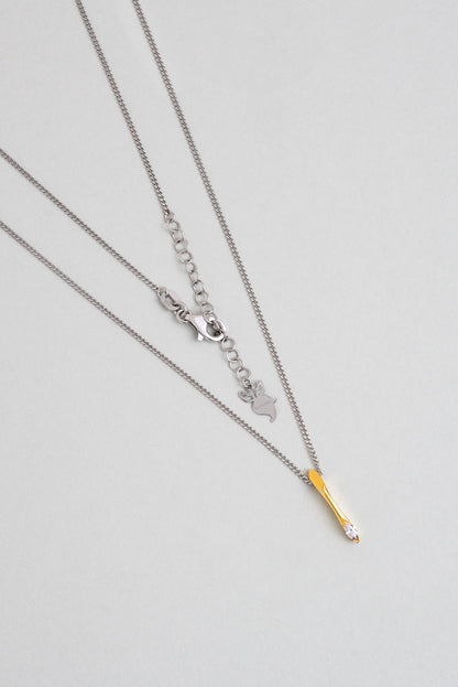 Asimetrik I Harfi 18 Ayar Beyaz Ve Sarı Altın Kaplama 45 Cm Gümüş Harfli Kolye 07302090144