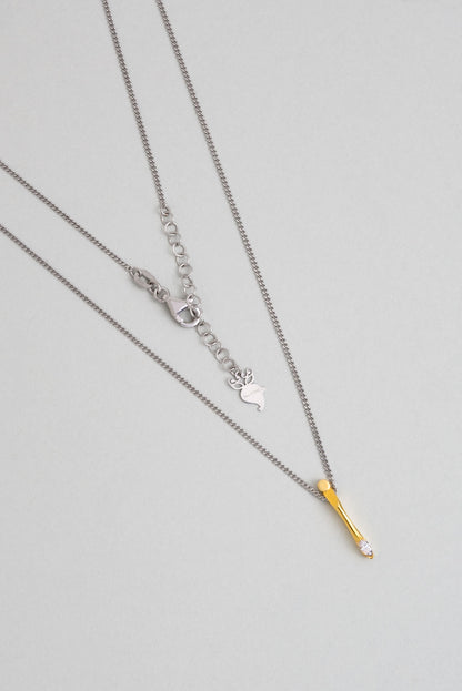 Asimetrik I Harfi 18 Ayar Beyaz Ve Sarı Altın Kaplama 45 Cm Gümüş Harfli Kolye 07302100144