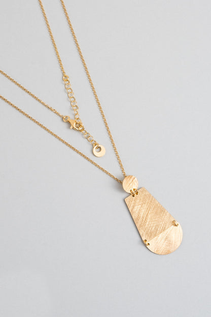 Kızıl Kum 18 Ayar Sarı Altın Kaplama 45 Cm Gümüş Tasarım Kolye 07303034499