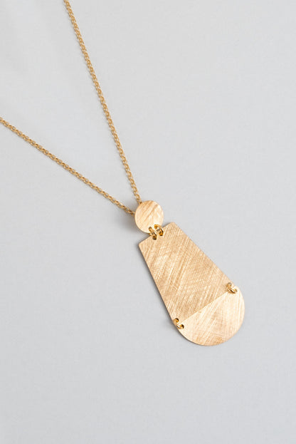 Kızıl Kum 18 Ayar Sarı Altın Kaplama 45 Cm Gümüş Tasarım Kolye 07303034499