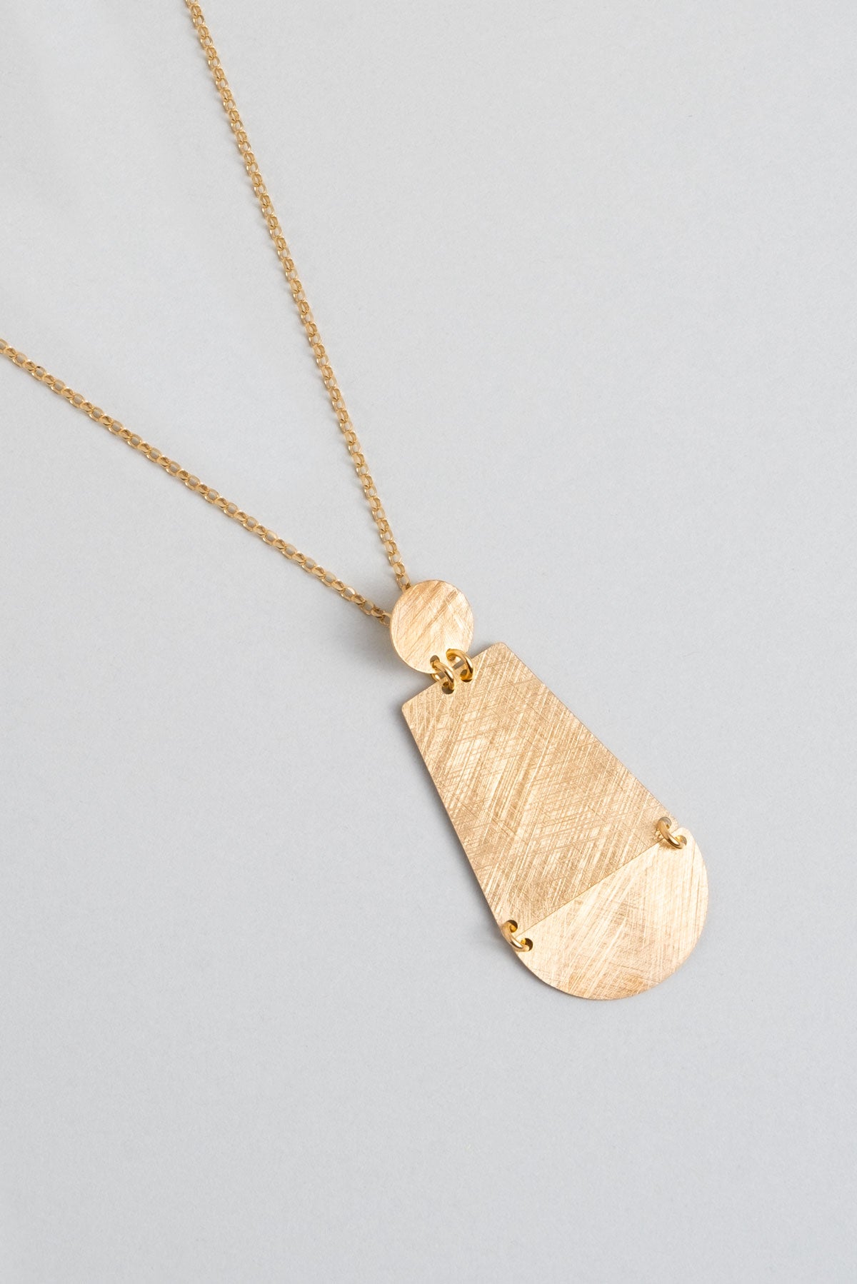 Kızıl Kum 18 Ayar Sarı Altın Kaplama 45 Cm Gümüş Tasarım Kolye 07303034499