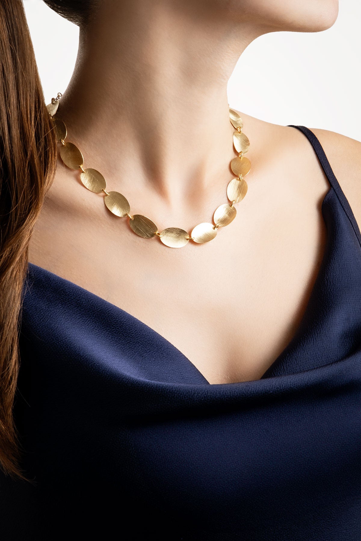 Antik Hazine 18 Ayar Sarı Altın Kaplama 80 Cm Gümüş Tasarım Kolye 07303114499