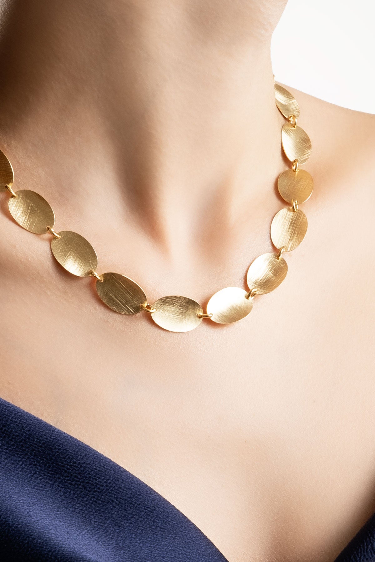 Antik Hazine 18 Ayar Sarı Altın Kaplama 80 Cm Gümüş Tasarım Kolye 07303114499