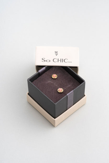 Kuvars Serüveni 18 Ayar Sarı Altın Kaplama Gümüş Küpe 07303210344