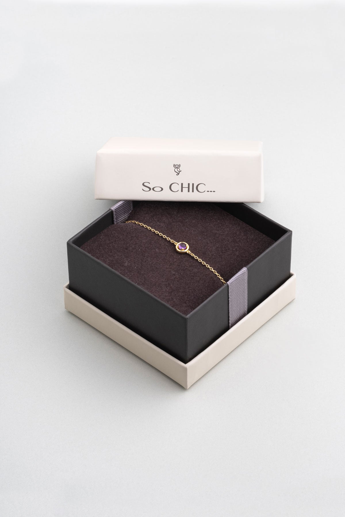 Ametist Serüveni 18 Ayar Sarı Altın Kaplama 19 Cm Gümüş Bileklik 07303221744