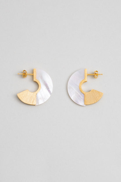 Petra Rüzgarı 18 Ayar Sarı Altın Kaplama Gümüş Küpe 07303294644