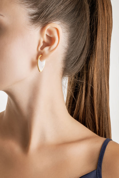 Petra Işıtısı 18 Ayar Sarı Altın Kaplama Gümüş Küpe 07303314644