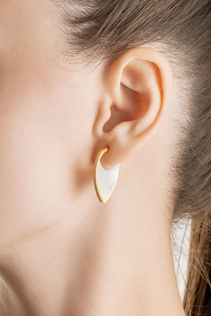 Petra Işıtısı 18 Ayar Sarı Altın Kaplama Gümüş Küpe 07303314644