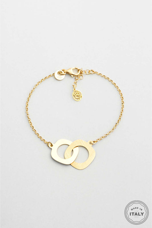 Çöl Güzeli 18 Ayar Sarı Altın Kaplama Gümüş 20 Cm Tasarım Bileklik 07307694499