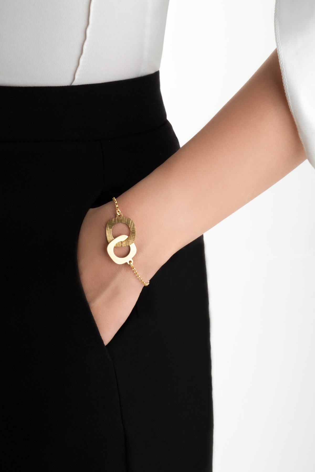 Çöl Güzeli 18 Ayar Sarı Altın Kaplama Gümüş 20 Cm Tasarım Bileklik 07307694499