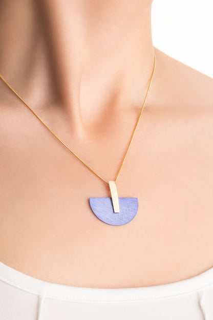 Mavi Sahra 18 Ayar Sarı Altın Kaplama 45 Cm Gümüş Tasarım Kolye 07307751244